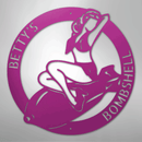 Custom Metal Wall Art - Personalzied Bombshell Lady Sign