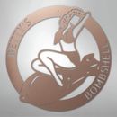 Custom Metal Wall Art - Personalzied Bombshell Lady Sign