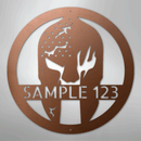 Custom Metal Wall Art - Personalized Home Gym Spartan Sign