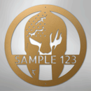 Custom Metal Wall Art - Personalized Home Gym Spartan Sign
