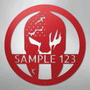 Custom Metal Wall Art - Personalized Home Gym Spartan Sign