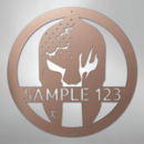 Custom Metal Wall Art - Personalized Home Gym Spartan Sign