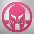 Custom Metal Wall Art -  Personalized Spartan Warrior Sign