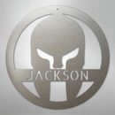 Custom Metal Wall Art -  Personalized Spartan Warrior Sign