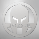 Custom Metal Wall Art -  Personalized Spartan Warrior Sign