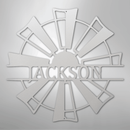 Custom Metal Wall Art - Personalized Farmhouse Windmill Monogram Sign