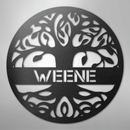 Custom Metal Wall Art - Personalized Tree of Life Family Name Sign