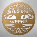 Custom Metal Wall Art - Personalized Tree of Life Family Name Sign