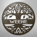 Custom Metal Wall Art - Personalized Tree of Life Family Name Sign