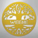 Custom Metal Wall Art - Personalized Tree of Life Family Name Sign