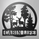 Custom Metal Wall Art - Deer Name Monogram Sign