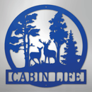 Custom Metal Wall Art - Deer Name Monogram Sign