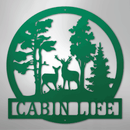 Custom Metal Wall Art - Deer Name Monogram Sign