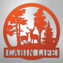Custom Metal Wall Art - Deer Name Monogram Sign