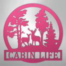 Custom Metal Wall Art - Deer Name Monogram Sign
