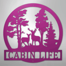 Custom Metal Wall Art - Deer Name Monogram Sign