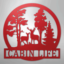 Custom Metal Wall Art - Deer Name Monogram Sign