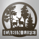 Custom Metal Wall Art - Deer Name Monogram Sign