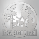 Custom Metal Wall Art - Deer Name Monogram Sign