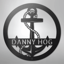Custom Metal Wall Art - Personalized Nautical Anchor Sign