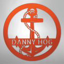 Custom Metal Wall Art - Personalized Nautical Anchor Sign