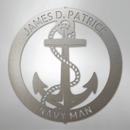 Custom Metal Wall Art - Personalized Nautical Anchor Sign