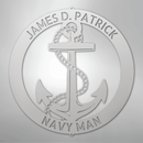 Custom Metal Wall Art - Personalized Nautical Anchor Sign