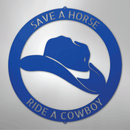 Custom Metal Wall Art - Personalized Western Cowboy Monogram Sign