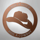 Custom Metal Wall Art - Personalized Western Cowboy Monogram Sign