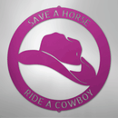 Custom Metal Wall Art - Personalized Western Cowboy Monogram Sign