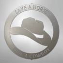 Custom Metal Wall Art - Personalized Western Cowboy Monogram Sign