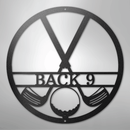 Custom Metal Wall Art - Personalized Golf Club Monogram Sign