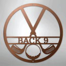 Custom Metal Wall Art - Personalized Golf Club Monogram Sign