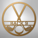 Custom Metal Wall Art - Personalized Golf Club Monogram Sign