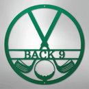 Custom Metal Wall Art - Personalized Golf Club Monogram Sign