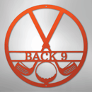 Custom Metal Wall Art - Personalized Golf Club Monogram Sign