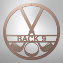 Custom Metal Wall Art - Personalized Golf Club Monogram Sign