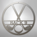 Custom Metal Wall Art - Personalized Golf Club Monogram Sign