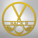 Custom Metal Wall Art - Personalized Golf Club Monogram Sign