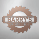 Custom Metal Wall Art - Personalized Workshop Name Sign