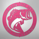 Custom Metal Wall Art - Personalized Bass Monogram