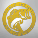 Custom Metal Wall Art - Personalized Bass Monogram