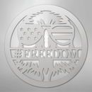 Custom Metal Wall Art - Personalized Patriotic Eagle Monogram Sign