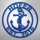 Custom Metal Wall Art - Anchor Family Name Monogram Sign
