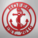 Custom Metal Wall Art - Anchor Family Name Monogram Sign