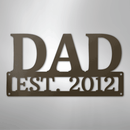 Custom Metal Wall Art - Personalized Dad's Workshop Plaque