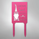 Custom Metal Yard Sign - Personalized Easter Gnome Stake
