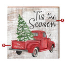 Customizable Christmas Tree & Truck Sign | Wall Art Print on Real Wood
