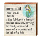 Mermaid Blonde Definition | Wall Art Print on Real Wood
