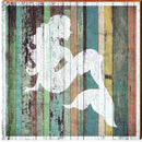 Mermaid Wood Sign | Wall Art Print on Real Wood
